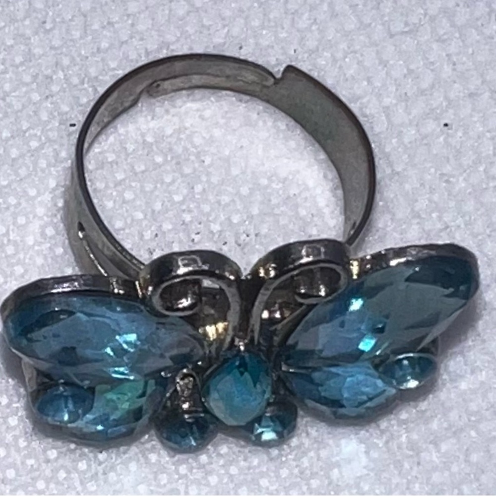 Elegant Blue Butterfly‎ Ring